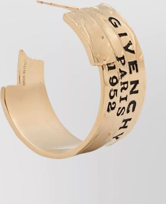 Givenchy brass hoop earrings