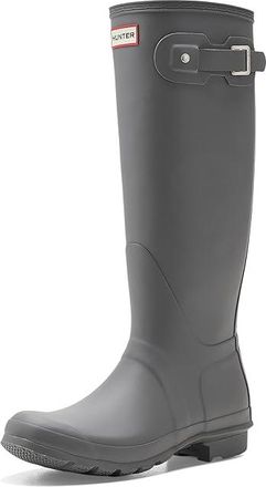 Hunter Original Tall Boots Womens Rain Boots Dark Grey : 10 M, Rubber