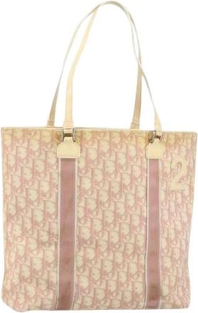 Dior Pre-owned Vintage Tote Bag - Dames - Vintage Shopper - Roze - ONE Size - Leer - Vintage