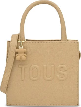 Tous embossed-logo tote bag - Neutrals