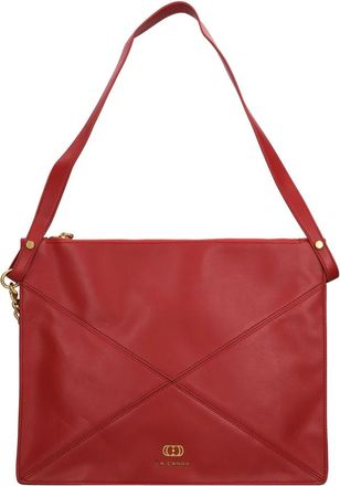 La Carrie Angle Emy Faux Leather Bag - Dames - Schoudertassen - Rood - ONE Size - Leer - Tassen