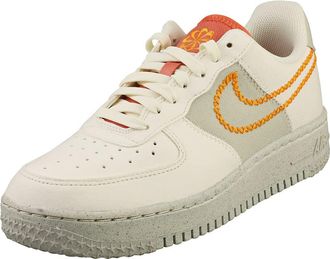 Nike Womens Air Force 1 07 Low Leather Synthetic Coconut Milk Light Curry Trainers 5 UK