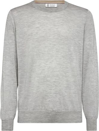 Brunello Cucinelli Maglione con vestibilità comoda - Grigio