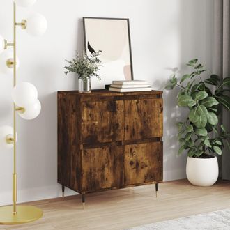 vidaXL Vidaxl - Aparador Madera Contrachapada Color Roble Ahumado 60x35x70 Cm