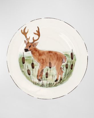 Vietri Wildlife Deer Salad Plate
