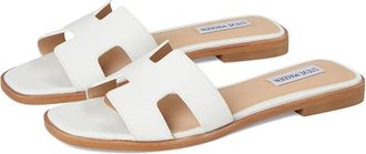 Steve Madden Hadyn Womens Sandals White Leather : 8.5 M