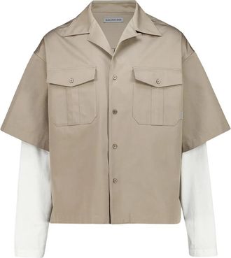 Balenciaga Casual Shirts - Heren - Casual Overhemden - Beige - XL - Overhemden