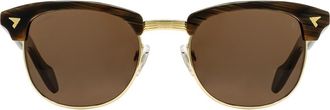 American Optical Sirmont 51mm Wayfarer Nylon Polarized in Chocolate Gold - Bnn-P at Nordstrom