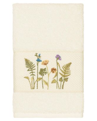 Linum Home Textiles Turkish Cotton Serenity Embellished Hand Towel