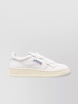 Autry calf leather perforated toebox low-top sneakers