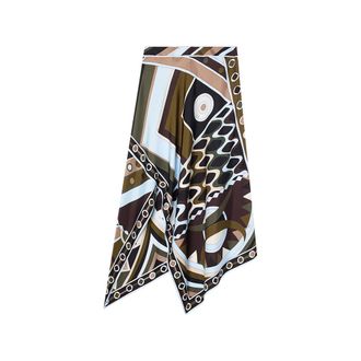 Pucci Vivara-print Silk Scarf Skirt
