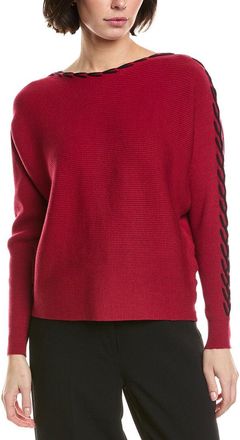 T Tahari Horizontal Rib Sweater