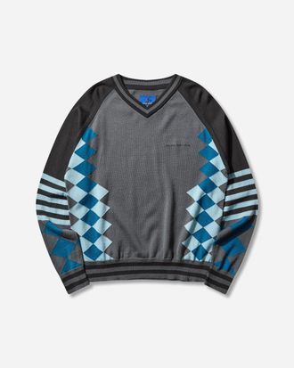 Asics Novalis Laricoid Knit Jumper Anchor Grey / Sky