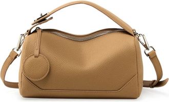 Generic Leather Small Shoulder Bags For Women Trend Designer Crossbody Purses Tote Ladies Handbags(Caramel)