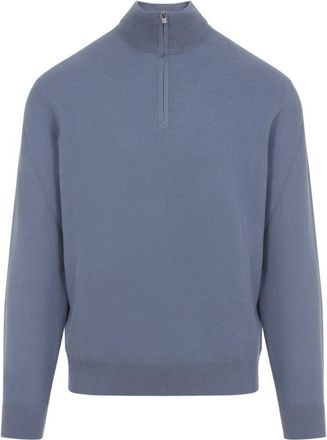 Ralph Lauren Blue Half-zip Sweater