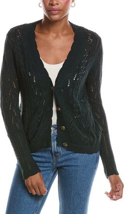 Autumn Cashmere Stitchery Patchwork V-Neck Cardigan