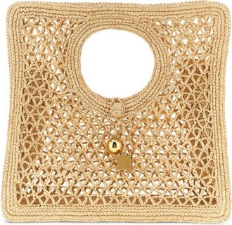 Jacquemus Natural The Spiaggia Small Square Tote