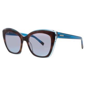 Missoni Ladies Blue Rectangular Sunglasses MIS0112SFZLGB