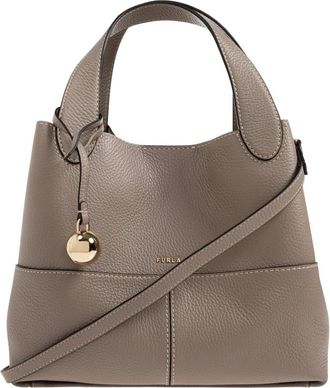 Furla Tassen, Dames, Beige, ONE Size, Leer, Primrose M Leren Tas