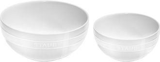 Staub Ceramic 2-pc Nested Mixing Bowl Set