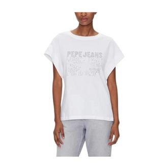 Pepe Jeans London T-Shirts, female, White, Size: S T-Shirts