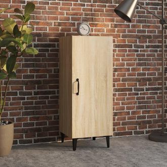vidaXL Vidaxl - Aparador Madera Contrachapada Color Roble Sonoma 34,5x34x90 Cm