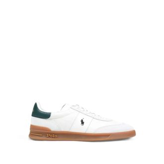 Polo Ralph Lauren Sneakers, male, White, Size: 12 US Hrt Aera Pp-Sneakers-Low Top Lace-Nylon/Suede