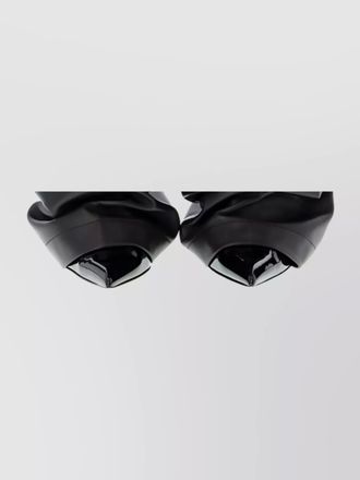 The Attico belt loops leather pant front back pockets