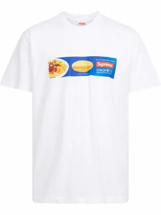 SUPREME Spaghetti short-sleeve T-shirt - unisex - Cotton - L - White