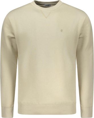 Coveri Moving Coveri Bewegende Beiger Katoenen Heren Sweatshirt