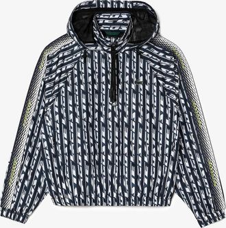 Lacoste Womens Oversized Hooded Track Jacket - Black - Size: 10