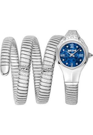 Just Cavalli Womens JC1L271M0015 Ladies Signature Snake Ravenna Watch - Silver - One Size