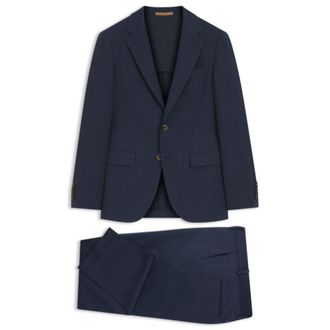 BOSS Two-piece slim-fit suit in wool and silk