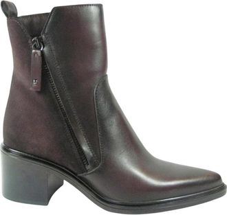 Mjus L39214 Laarsjes met hak - Dames - Laarzen met Hak - Bruin - 41 EU - Leer - Schoenen