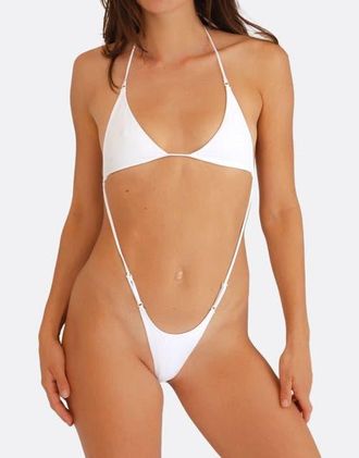 Minimale Animale Bijou One Piece Swimsuit in White at Nordstrom, Size Medium