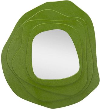 Dmora Dmora - Espejito Brennero, Espejo, Objeto De Decoraci&oacute;n De Pared, Decoraci&oacute;n De Espejo, 90x4 H97 Cm, Verde