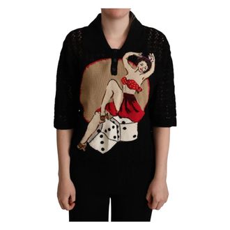 Dolce & Gabbana Mujer, Jerseys, Negro, Talla: M