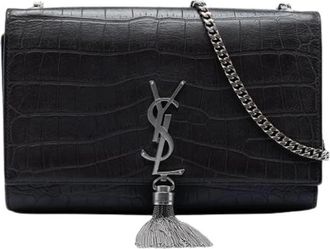 Saint Laurent Pre-owned The Kate Crossbody Bag - Dames - Vintage Schoudertas - Zwart - ONE Size - Leer - Vintage