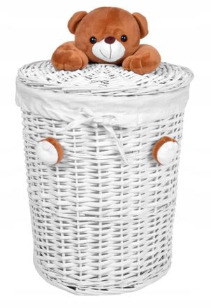 OEM Cesta De Mimbre Con Forma De Osito De Peluche De 40 Litros