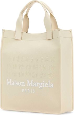 Maison Margiela Womens Shopping Tote Beige Fabric