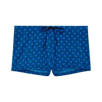 HOM Trinacria Swim Shorts in Navy Print at Nordstrom, Size Xx-Large