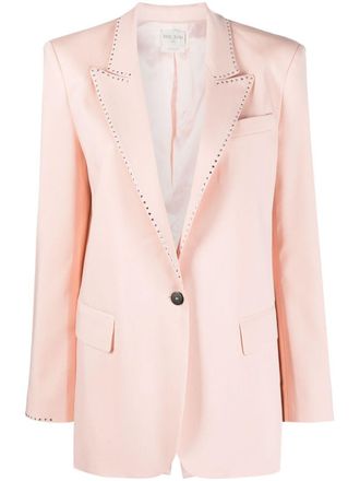Forte_Forte Blazer monopetto con strass - Rosa