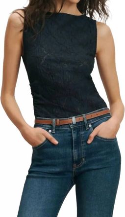 Veronica Beard Selah Tank In Navy