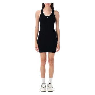 Amiri Abito Mini in Maglia a Costine Nero Aw25 - - Dresses - Donna - Nero - M