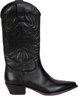 Lemar&eacute; Cowboy Boots - Dames - Cowboylaarzen - Zwart - 36 EU - Schoenen