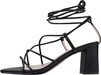 L37 Chic Night Fever High Heel Sandalen - Dames - Sandalen met hakken - Zwart - 38 EU - Schoenen