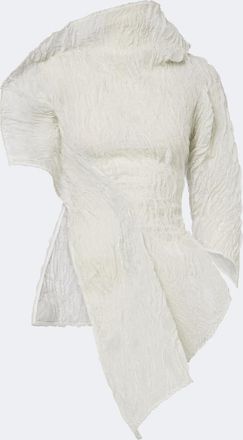 Maticevski Top asimmetrico Scintilla in georgette
