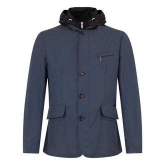 Moorer Light Jackets, male, Blue, Size: S Rodne Jacket