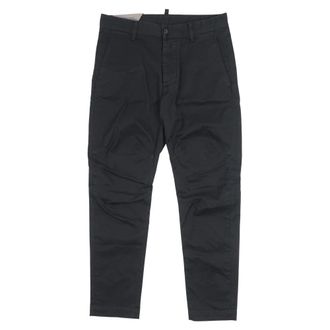 Dsquared2 Straight Trousers, male, Black, Size: 2XL Chino Pants