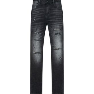 Rta Bryant Skinny Jeans in Distressed Grey at Nordstrom, Size 32
